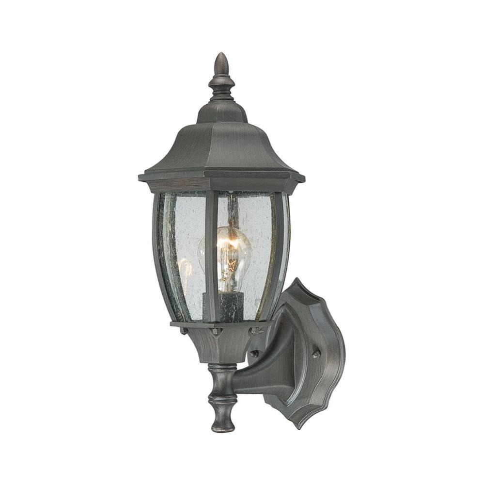 Thomas Lighting SL7367 Woodbrook 1 Light Outdoor Wall lantern in Black Finish 